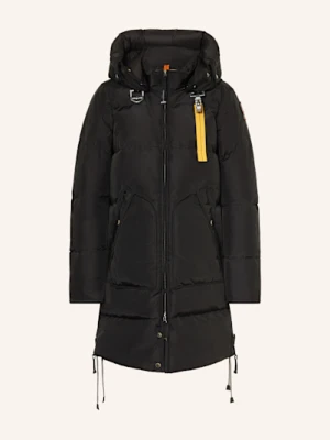 Parajumpers Płaszcz Puchowy Long Bear Z Odpinanym Kapturem schwarz