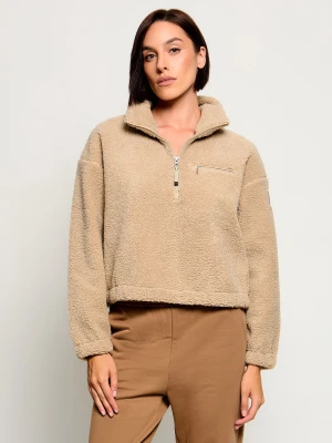 PARAJUMPERS Polarowa bluza Honka | Cropped Fit beżowy