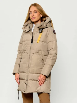 PARAJUMPERS Puchowa kurtka Long Bear | Slim Fit beżowy