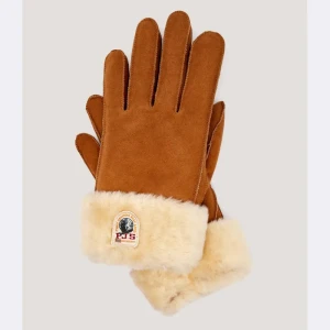 PARAJUMPERS Skórzane rękawiczki | shearling