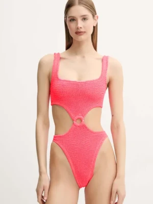 PARAMIDONNA jednoczęściowy strój kąpielowy Olivia kolor pomarańczowy miękka miseczka SS25SOC