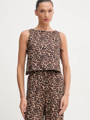 Paramidonna top damski lniany