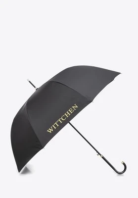 Parasol kopułowy półautomatyczny czarno - złoty Wittchen