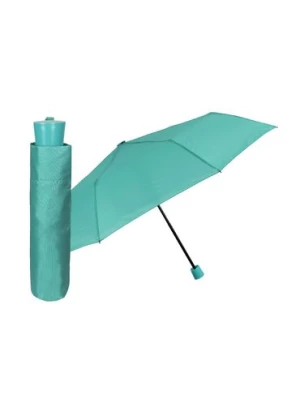 Parasol manualny mini turkusowy Ø98 cm Perletti
