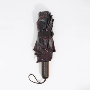 Parasol nadruk krata przydymione bordo BIMBA Y LOLA BURGUNDY