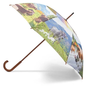 Parasolka Happy Rain Long Manuell 74140 Holzstock Alpenkuh