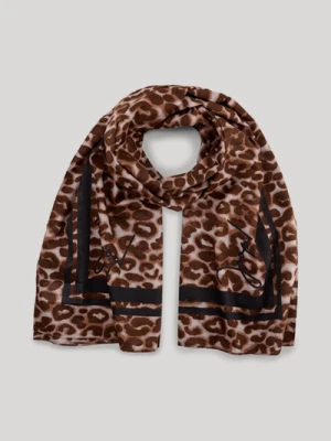 Pareo Leopard Beach w kolorze brązowym z nadrukiem zwierzęcym Joop