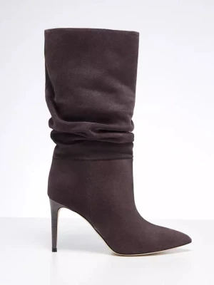 Paris Texas Zamszowe kozaki Slouchy Boot 8,5 cm rozmiar