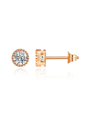 Park Avenue Pozłacane kolczyki-wkrętki z kryształami Swarovski rozmiar: onesize