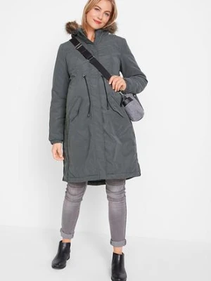 Parka 3 w 1 ciążowa z wstawką na nosidełko niemowlęce bonprix