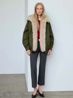PARKA ALASKA khaki - Kobieta - MANGO