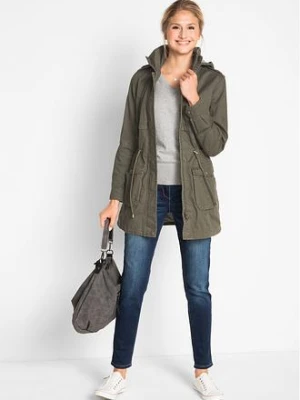 Parka bawełniana na podszewce z dżerseju bonprix