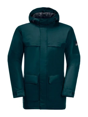Parka Jack Wolfskin turkusowy