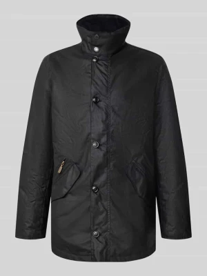 parka o kroju regular fit z czystej bawełny Barbour Granatowy