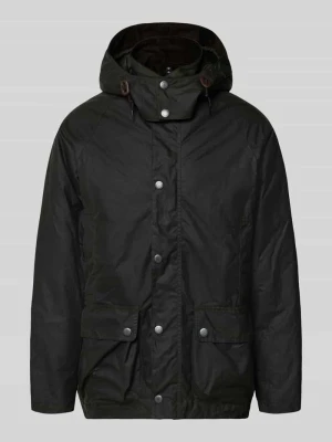 parka o kroju regular fit z czystej bawełny Barbour Oliwkowy