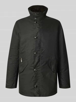 parka o kroju regular fit z czystej bawełny Barbour Oliwkowy