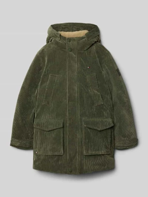 Parka o kroju regular fit z kapturem model ‘CORDUROY’ Tommy Hilfiger Teens