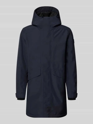 parka o kroju regular fit z kapturem model 'Kenny' Didriksons Granatowy