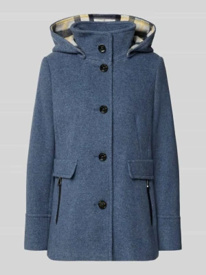 parka o kroju regular fit z mieszanki wełny Gil Bret Niebieski