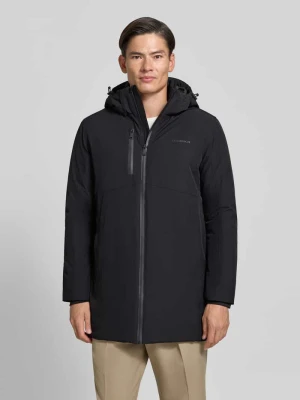 parka o kroju regular fit z nadrukiem z logo lindbergh Granatowy