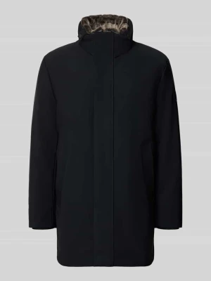 parka o kroju regular fit z odpinanym obszyciem sztucznym futrem model 'Flex' Strellson Czarny