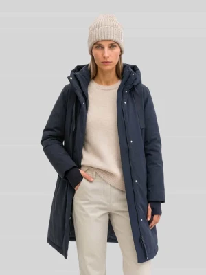 parka o kroju relaxed fit z kołnierzem z kapturem Marc O'Polo Granatowy