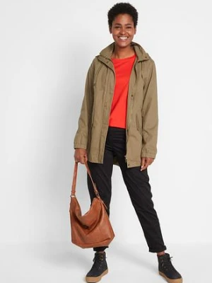 Parka przejściowa z bawełny, z kapturem z nadrukiem bonprix