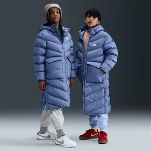 Parka puchowa o luźnym kroju dla dużych dzieci Therma-Fit Nike Sportswear All Day Play - Niebieski