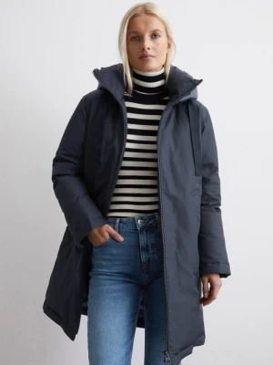Parka puchowa z regularnym kapturem Marc O'Polo modrá