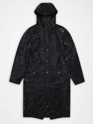 Parka Rains czarny melanż