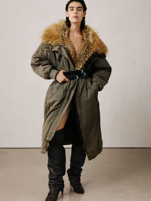 Parka z futrem studio Desigual