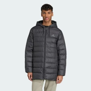 Parka z kapturem Essentials CLIMAWARM 3-Stripes Light Down Adidas czarny