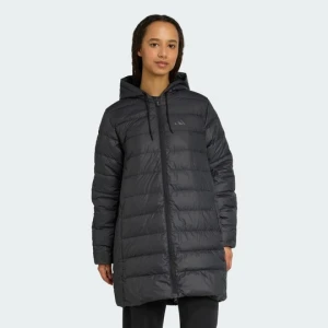 Parka z kapturem Essentials CLIMAWARM 3-Stripes Light Down Adidas czarny