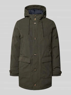 Parka z kapturem i kieszeniami z patką model ‘TASKA’ ECOALF