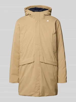 Parka z kapturem model 'JARNO' K-way Piaskowy