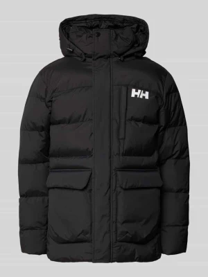 parka z logo i kieszenie z patką model 'VARDO' Helly Hansen Czarny