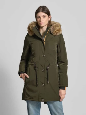 Parka z obszyciem ze sztucznego futra model ‘Wolkenlos’ Wellensteyn