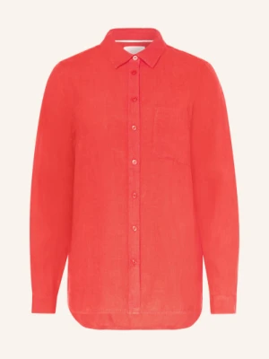 Part Two Bluzka Koszulowa Kivaspw Z Lnu rot