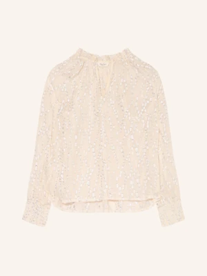 Part Two Bluzka Teia Z Błyszczącą Przędzą beige