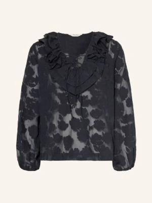 Part Two Bluzka Z Falbanami blau