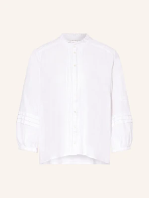 Part Two Bluzka Z Lnem I Rękawami 3/4 weiss