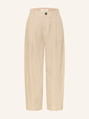 Part Two Spodnie 7/8 Nettaspw Z Lnu beige