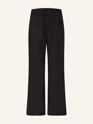 Part Two Spodnie Z Lnem schwarz