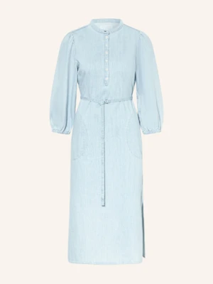Part Two Sukienka Jeansowa Z Rękawami 3/4 blau