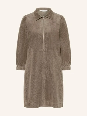 Part Two Sukienka Koszulowa Eyvorpw Ze Sztruksu grau