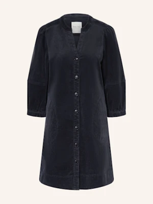 Part Two Sukienka Sztruksowa Sitapw Z Rękawami 3/4 blau