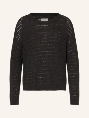 Part Two Sweter Judith Z Dodatkiem Lnu schwarz