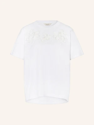 Part Two T-Shirt Nahidpw Z Cekinami I Ozdobnymi Perełkami weiss