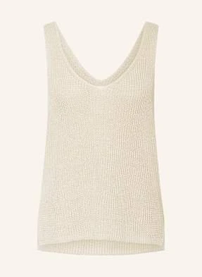 Part Two Top Z Dzianiny Rebeccapw Z Lnem beige