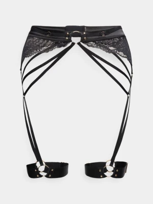 Pas do pończoch i Podwiązki Hunkemöller czarny
